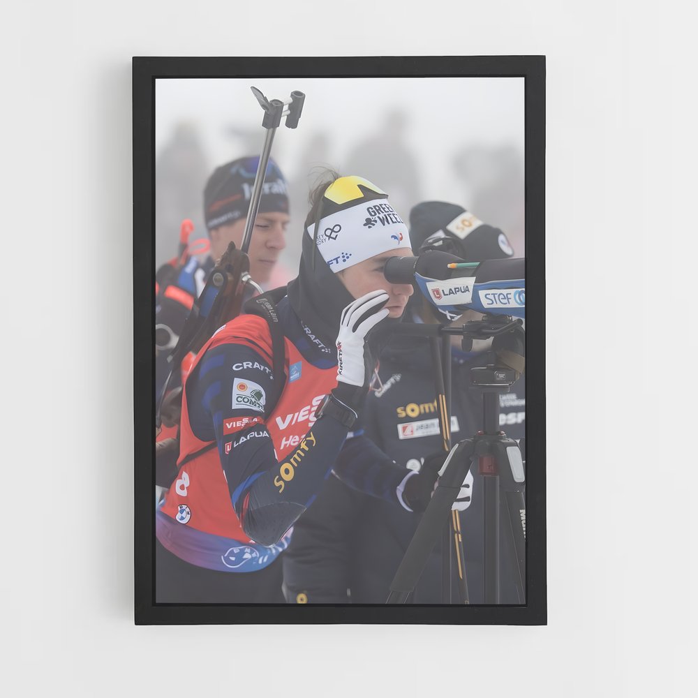 Poster Vitesse Éphémère – affiche Biathlon (vue 2)